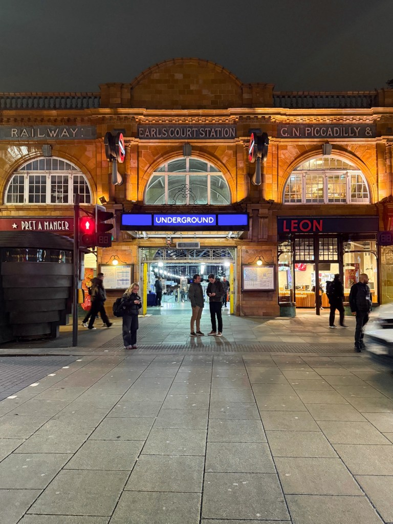 Earl's Court Tube Station by Night